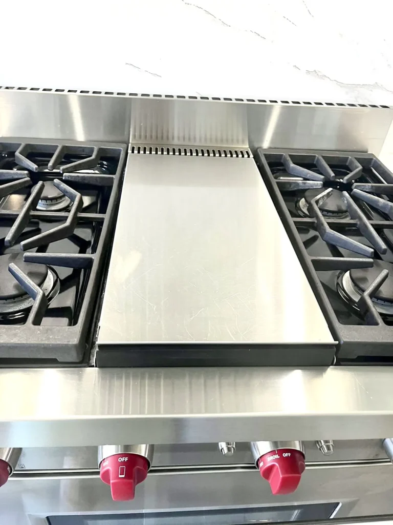 After cleaning — cooking surface