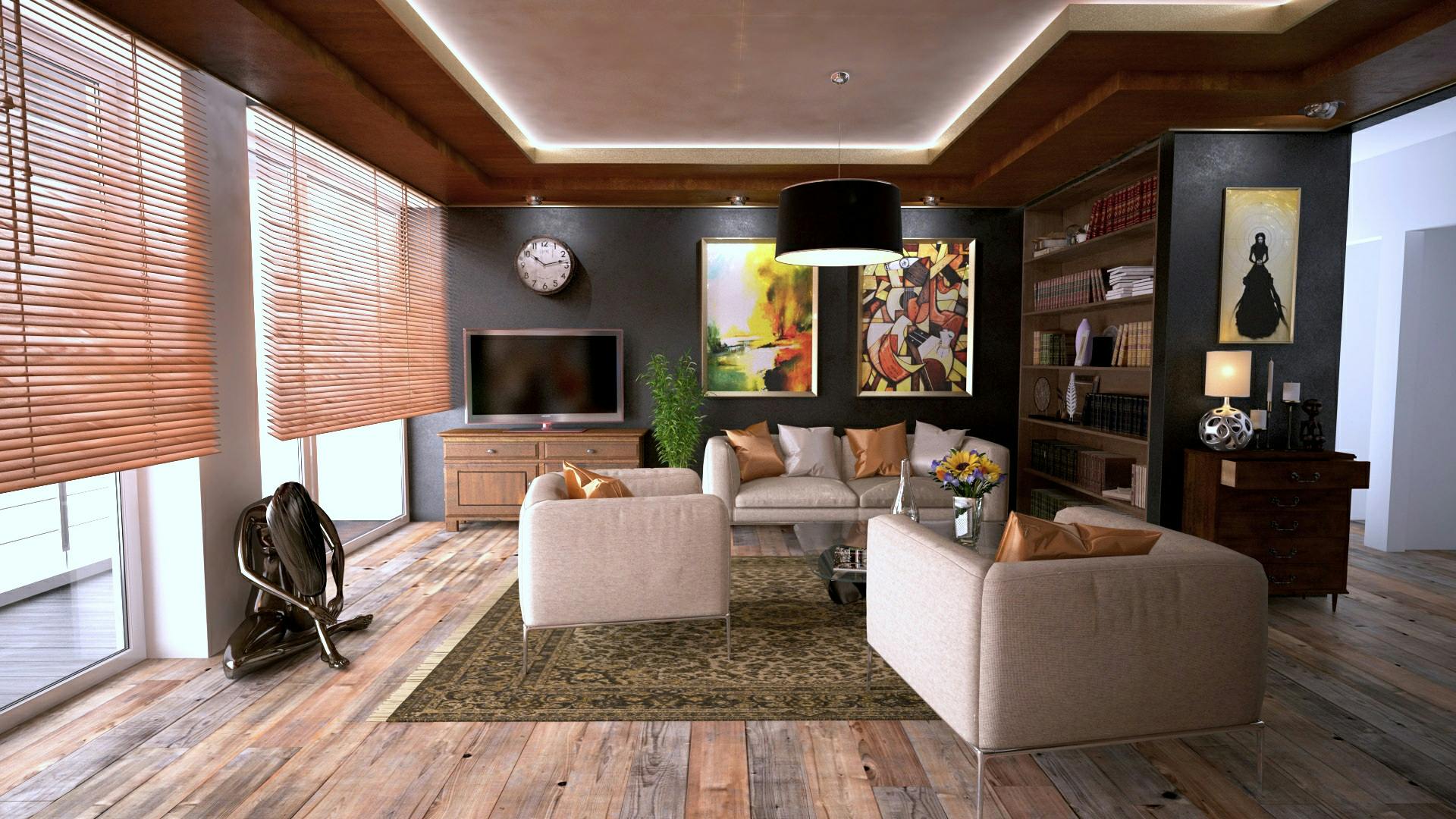 A bright living room